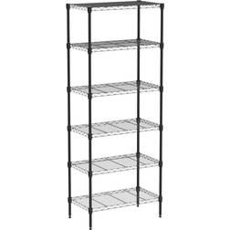 BestOffice Kitchen Garage Rack Black Shelving System 23x59"