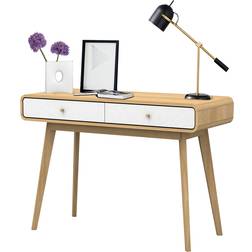 Domus Living Caitlin White/Natural Writing Desk 50x120cm