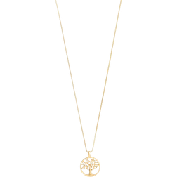 Pilgrim Tree of Life Pendant Necklace - Gold/