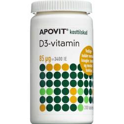 Apovit D3 Vitamin Tablets 85 Micrograms 200 stk