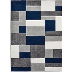 Think Rugs Matrix Blocks Blue 80x150cm