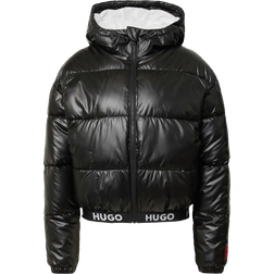 HUGO BOSS Faryne Hooded Regular Fit Jacket - Black