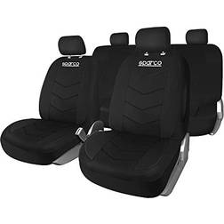Sparco SPS431BK 9 piece Seat Cover Set