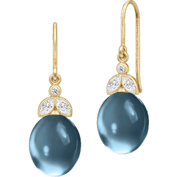 Julie Sandlau Tasha Earrings - Gold/Blue/Transparent