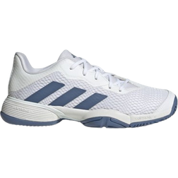 Adidas Junior Barricade Tennis - Cloud White/Crew Blue/Crew Blue