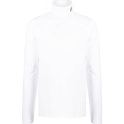 Sergio Tacchini Logo-embroidered Roll-neck Jumper - White