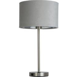 Searchlight Finn Matt Steel/Light Gray Lampada da tavolo 40cm