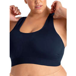 Shapermint Truekind Seamless Racerback Sports Bra - Navy