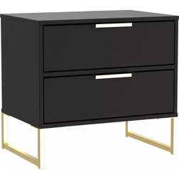 Welcome Furniture Diego Black Bedside Table 39.5x57.3cm