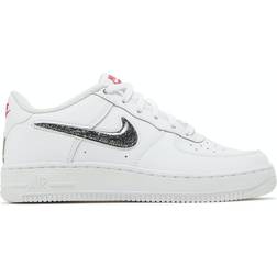 NIKE Air Force 1 LV8 GS - White/Very Berry/Metallic Silver/Black