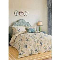 Sanderson Kingfisher & Iris Percale Thread Count Duvet Cover Multicolour
