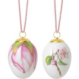 Royal Copenhagen Easter Egg 2024 Apple Blossom Buds + Petals Multicolored Påskepynt 6cm 2st