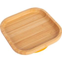 Tiny Dining Square Open Bamboo Suction Plate