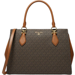 Michael Kors Marilyn Large Logo Satchel - Brn/Acorn