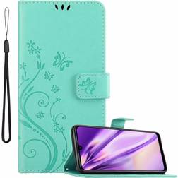 Cadorabo Flower Book Cover for Huawei P Smart 2019/Honor 10 Lite