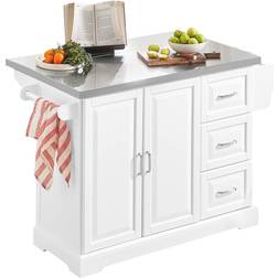 SoBuy Extendable White Förvaringsskåp 130x91cm