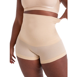 Shapermint Essentials All Day Every Day High Waisted Shaper Boyshort - Beige