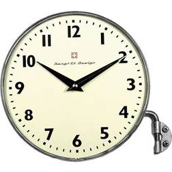 Bengt Ek Design Swinging Arm Silver Wall Clock 15.5cm