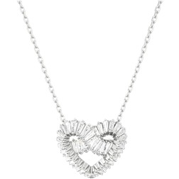 Swarovski Matrix Pendant Necklace - Silver/Transparent