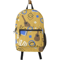 Famgem Wilbur Soot Inspired Arcade Carpet Design School Bag - Yellow