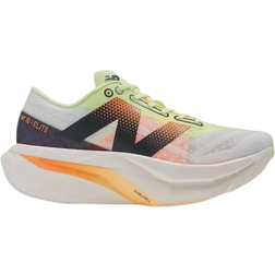 New Balance FuelCell SuperComp Elite v4 W - White/Bleached Lime Glo/Hot Mango