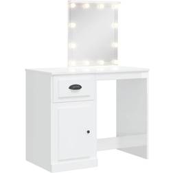 vidaXL 834970 White Sminkbord 42x90cm