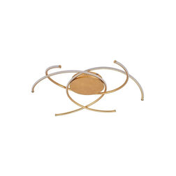 Lindby Yareli Gold Ceiling Flush Light ∅ 70cm