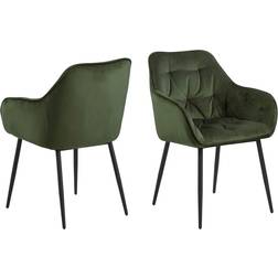 AC Design Furniture Bentley Forest Green/Black Køkkenstol 83cm 2stk