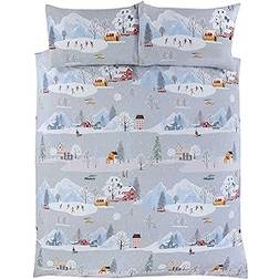 MCU Rapport Winter Town Single Duvet Cover Set Christmas 135x200cm