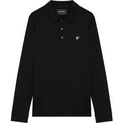 Lyle & Scott Long Sleeve Polo Shirt - Jet Black