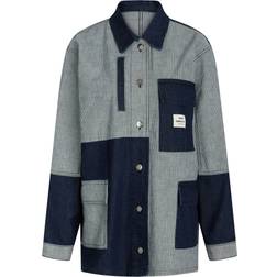 Mads Nørgaard Milk Bell Block Jacket - Blue