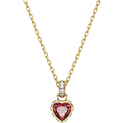 Swarovski Stilla Pendant Necklace - Gold/Red/Transparent