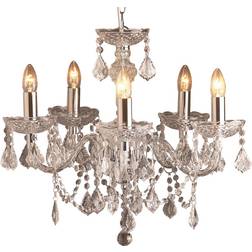 Marlow Home Co Mineo 5-Light Candle-Style Pendant Lamp 57cm