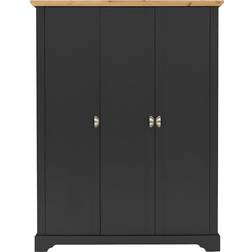 SECONIQUE Toledo Grey Wardrobe 142x188cm