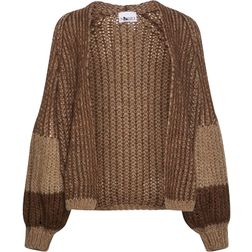 Noella Liana Knit Cardigan - Brown/Camel