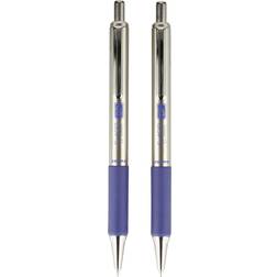 Zebra F-402 Retractable Ballpoint Pen Blue 2-pack