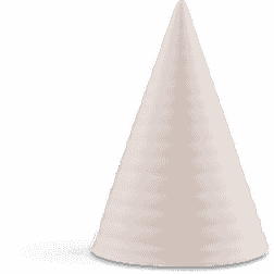 Kähler Glaze Top Cone Faded Apricot Dekorationsfigur 15cm