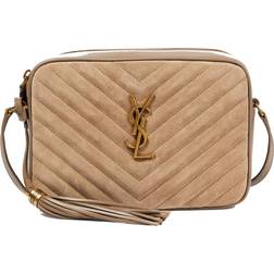 Saint Laurent Lou Monogram Crossbody Camera Bag - Taupe