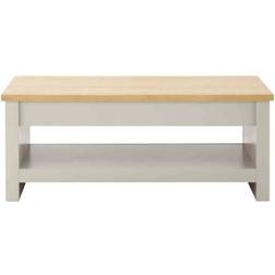 GFW Lancaster Cream Lift Grey/Natural Coffee Table 47x105cm