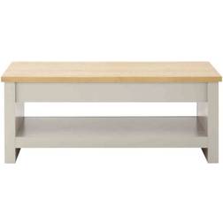 GFW Lancaster Lift Top Grey/Natural Coffee Table 47x105cm