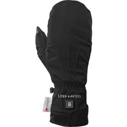 Pappasjappa Casual Heat Less Layers Warm Mittens - Black