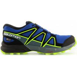 Salomon Junior Speedcross Waterproof CSWP - Nautical Blue/Black/Acid Lime