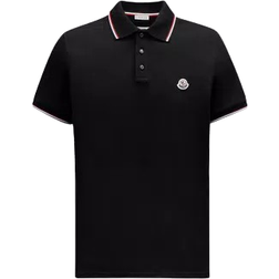 Moncler Logo Patch Polo Shirt - Black