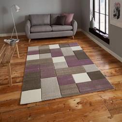 Think Rugs Brooklyn Beige/Purple Purple, Beige 120 x 170cm