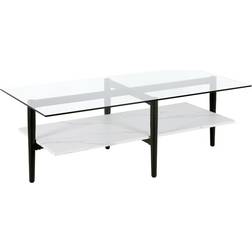 Blue Elephant Otto Clear/Black Coffee Table 55.9x119.4cm