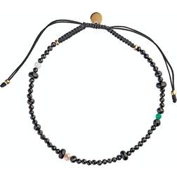 Stine A Lissé Bracelet Black Dream Colors with Black Ribbon Armband Black