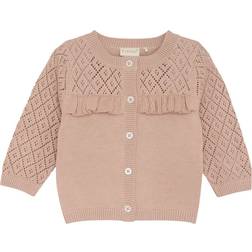 Fixoni Baby's Knit Cardigan - Mahogany Rose