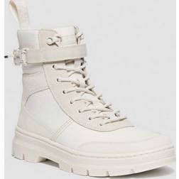 Dr. Martens Combs Tech Poly & Suede Casual Boots - Cream