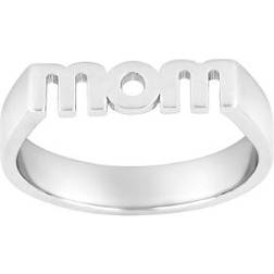 Nordahl Andersen Statement ring 'MOM' rhodineret sølv