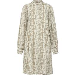 Bruuns Bazaar Barbarea Philina Dress - Khaki Snake Print